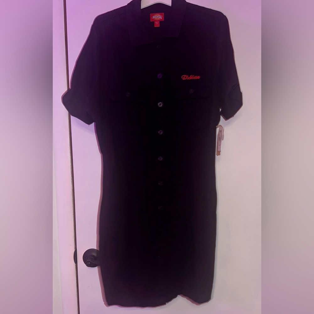 Dickies Black Button-Up Dress